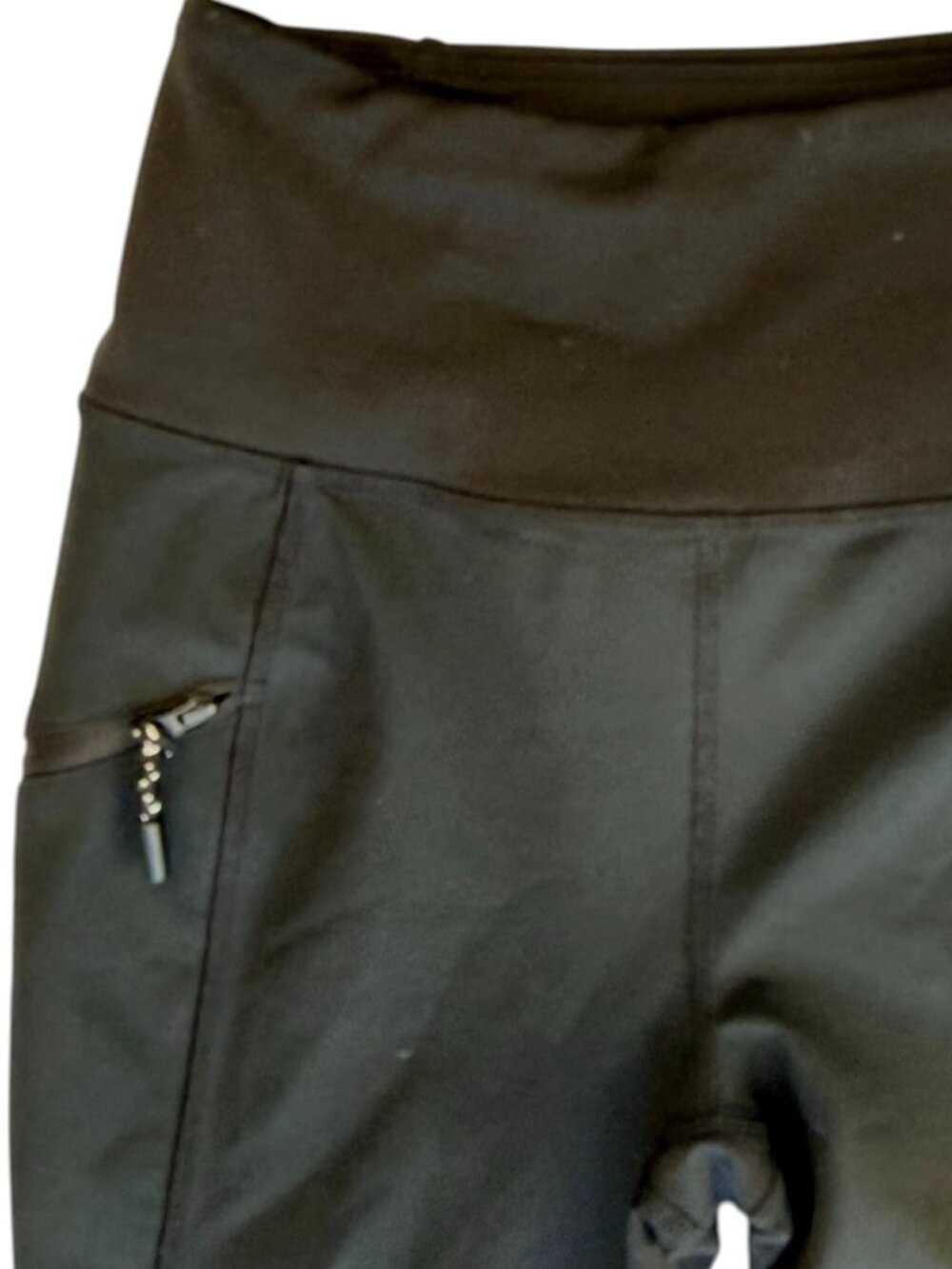 Eddie Bauer Black Legging.  Hiking. Yoga Athletic Sz Women's XS Side Zip Pocket